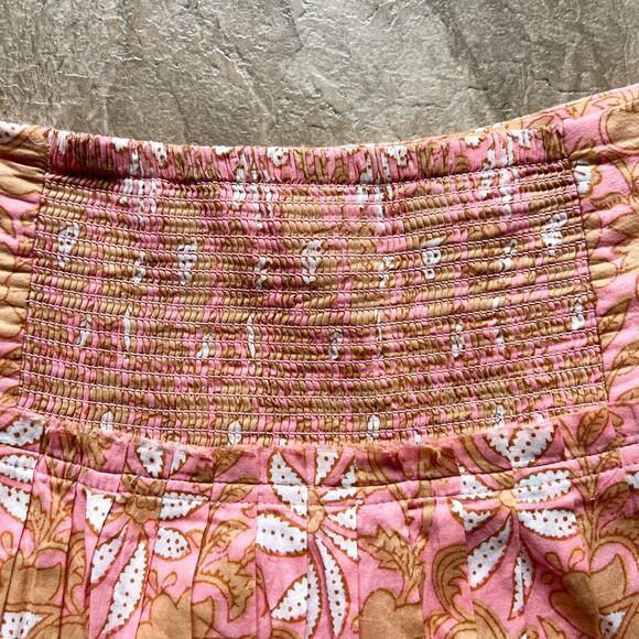 Banana Republic Mini Skirt 8 Pink Floral Boho Coquette Feminine Romantic Preppy - Picture 4 of 9